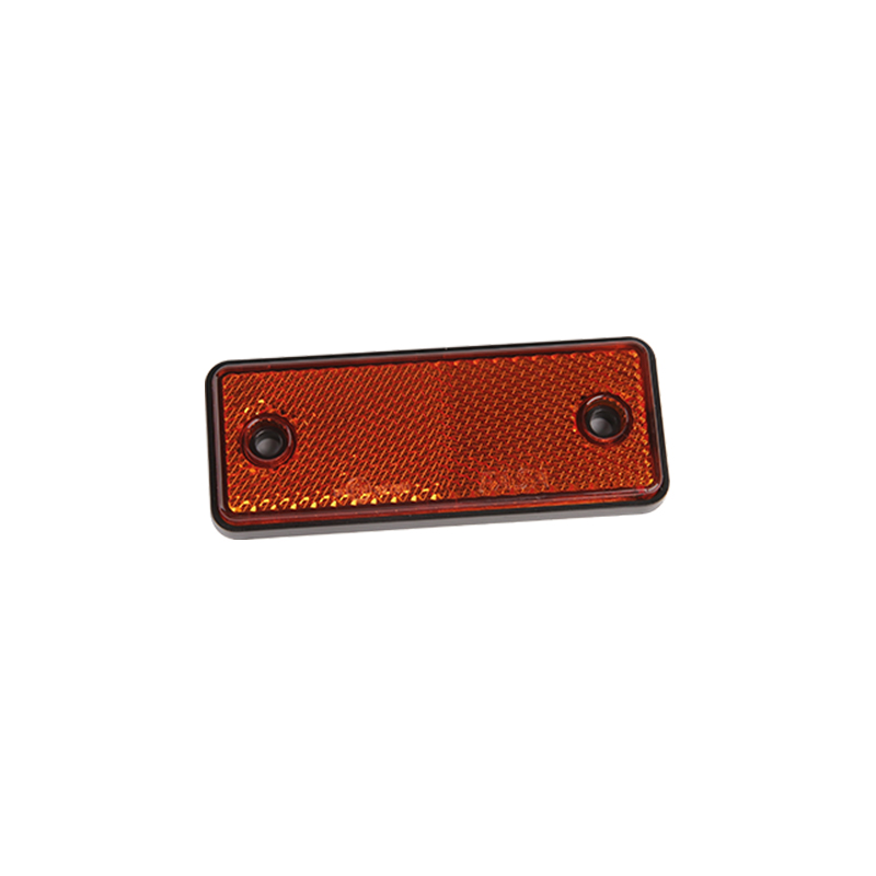 Amberkleurige rechthoekige reflector met E-keurmerk JH202-B