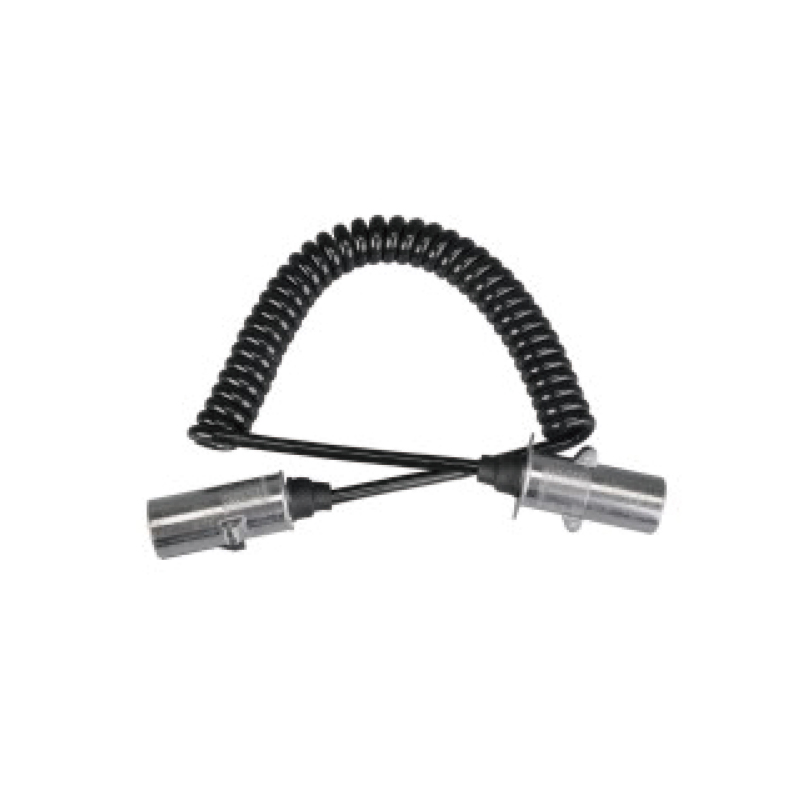 7-polige PU-spiraalspoel, 2 metalen stekkers 24v, N-type, kabellengte 1m,2m,3m.....JH016-A