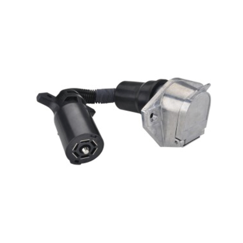 12V kunststof stekker met 24V metalen stekker JH084