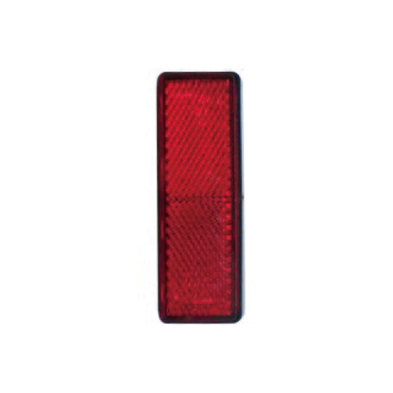 Rechthoekige reflector met ADR- en E-markeringscertificaat wit/amber/rood JH109-A